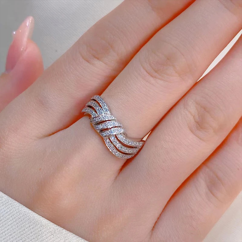 Fashion Zirconia Proposal Ring for Women Engagement Jewelry
