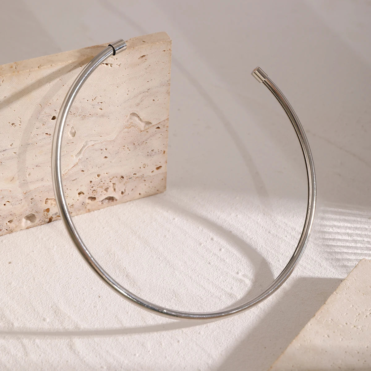 Trendy Simple Open Circle Choker Necklace for Women Fashion Jewelry