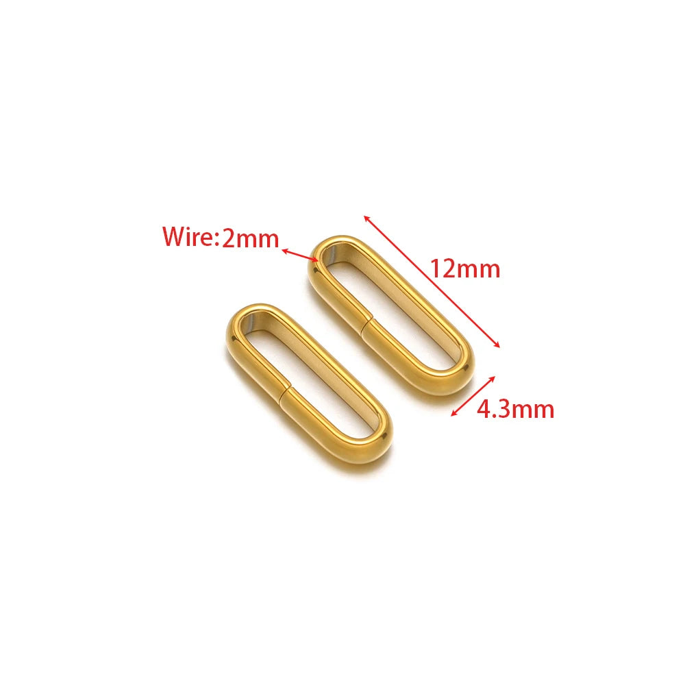 Twist-open oval bezel connector charm, open oval frame, gold tone
