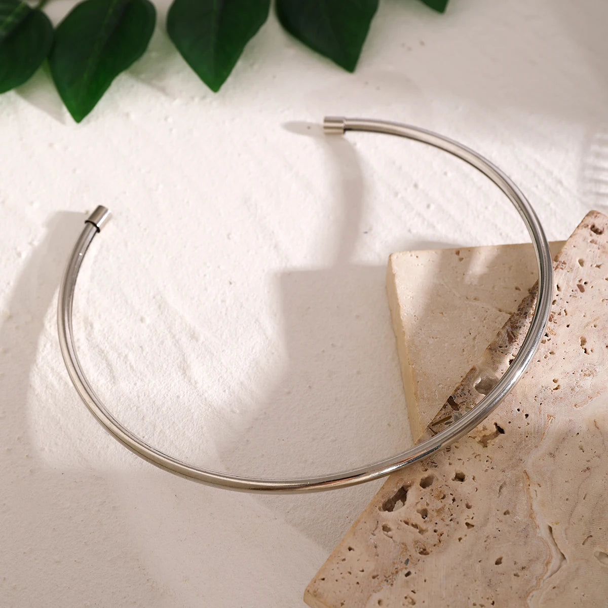 Trendy Simple Open Circle Choker Necklace for Women Fashion Jewelry