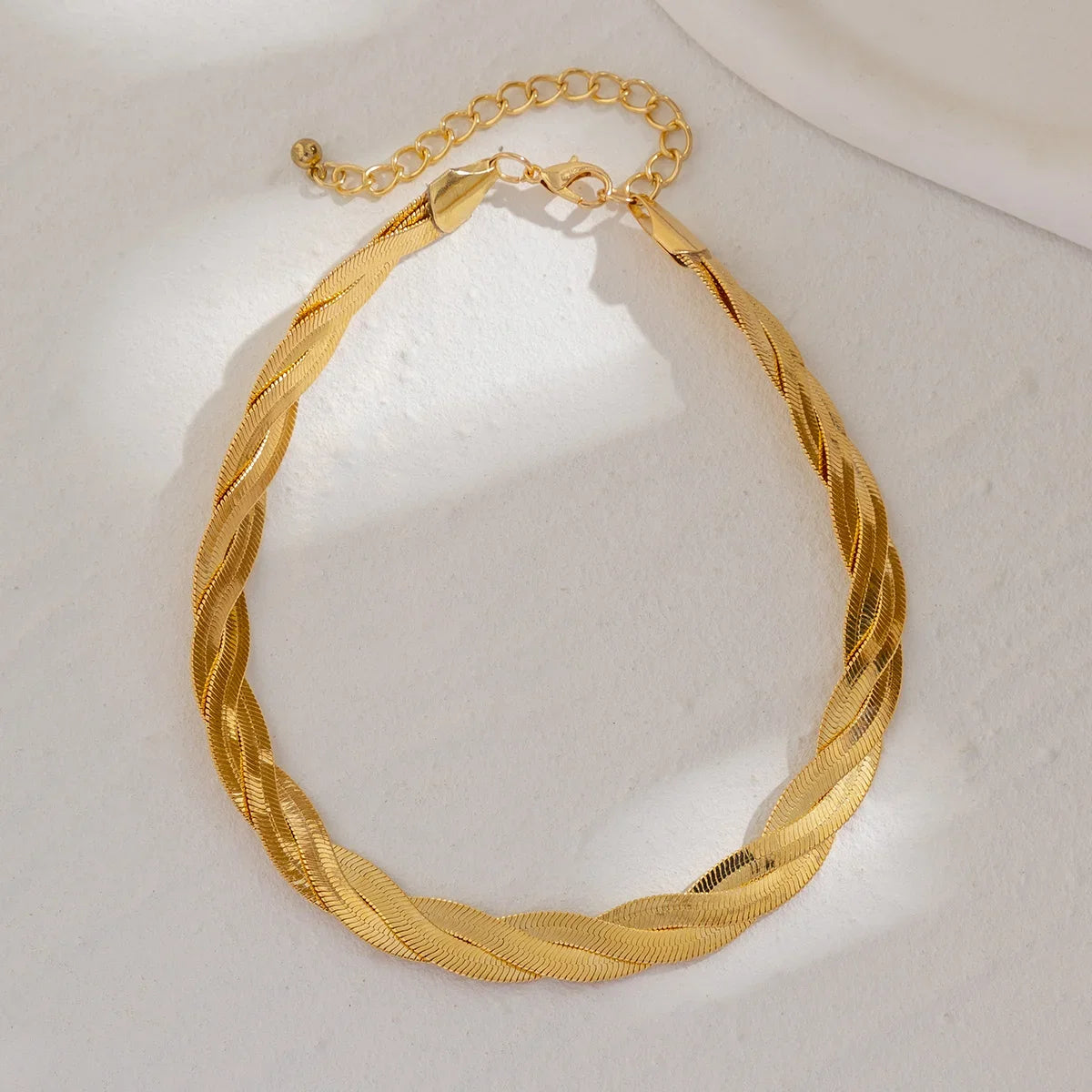 Chunky Cross Snake Trendy Thick Chain Short Choker Necklace for Women