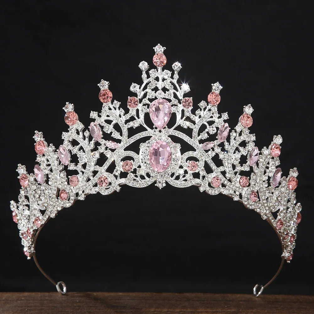 Baroque Crystal Rhinestone Prom Diadem Bridal Tiaras Crowns For Women Headpiece Wedding Hair Accessories Jewelry - Yiwucraftjewel