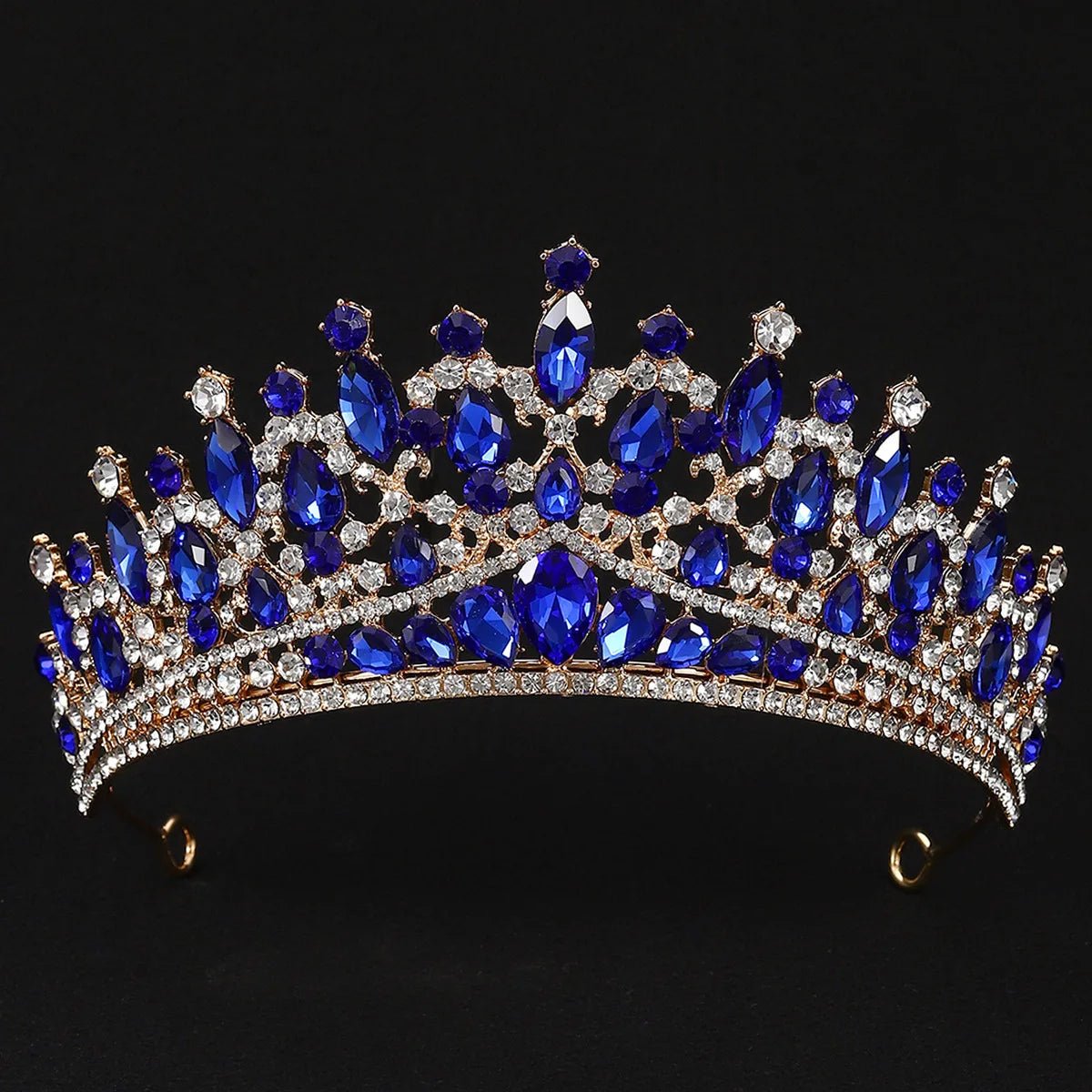 Rhinestone Pageant Diadem Wedding Hair Accessories Jewelry Baroque Crystal Bridal Tiaras Crowns For Women Bride Headpiece - Yiwucraftjewel