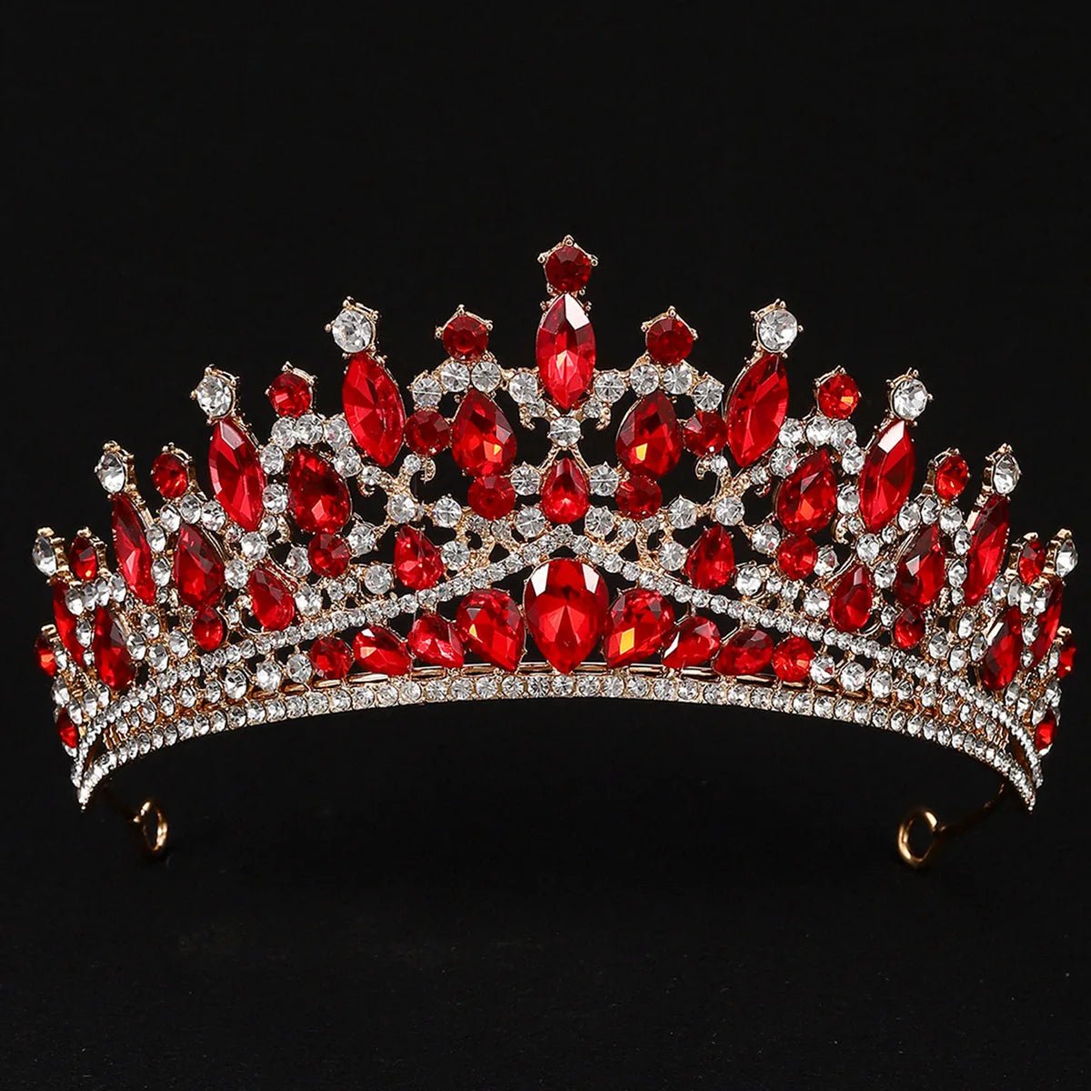 Rhinestone Pageant Diadem Wedding Hair Accessories Jewelry Baroque Crystal Bridal Tiaras Crowns For Women Bride Headpiece - Yiwucraftjewel