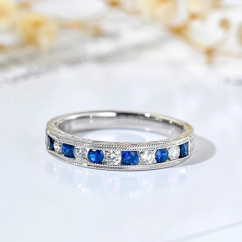 Luxury Silver Color Cubic Zirconia Rings for Women m25