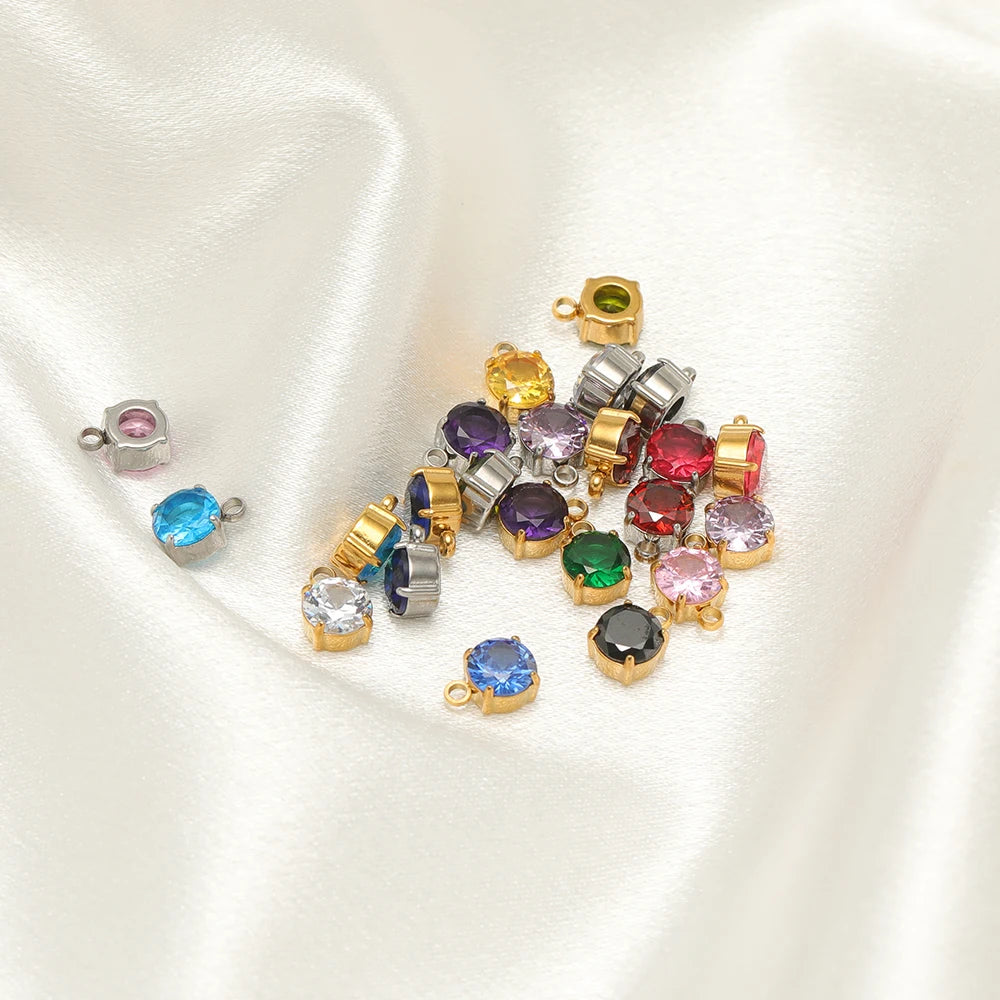 Mixed round crystal sewing claw rhinestones, small gold and silver settings