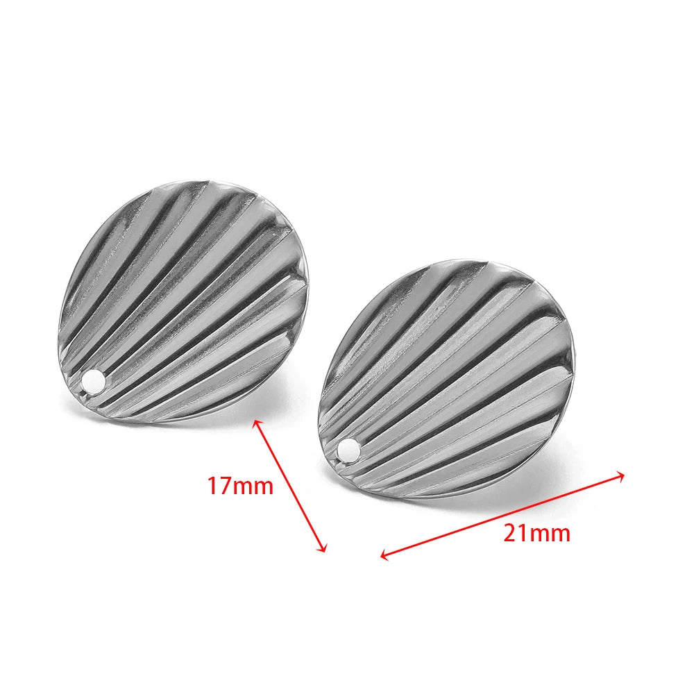Silver-tone braided heart earring finding with round hole, 17mm x 21mm size