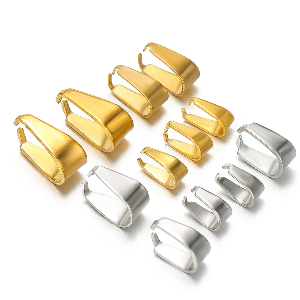 Gold- and silver-tone clip clasp connectors for DIY jewelry making