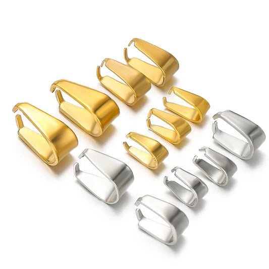 Gold- and silver-tone clip clasp connectors for DIY jewelry making