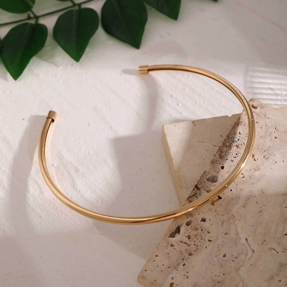 Trendy Simple Open Circle Choker Necklace for Women Fashion Jewelry