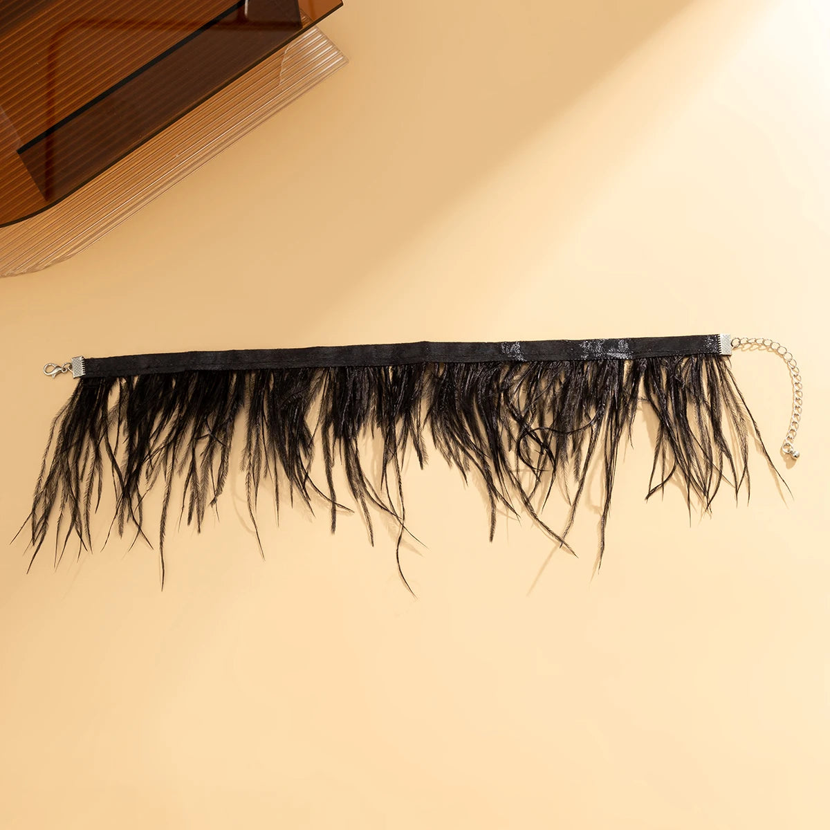 Fashion Long Feather Tassel Brush Choker Necklace for Women Trendy Charms Gifts