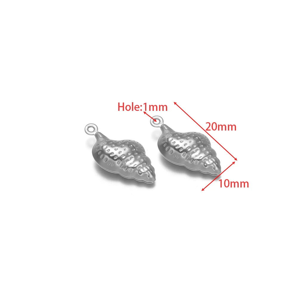Silver hollow turtle shell charm with loop hole, pair of sea-animal pendants