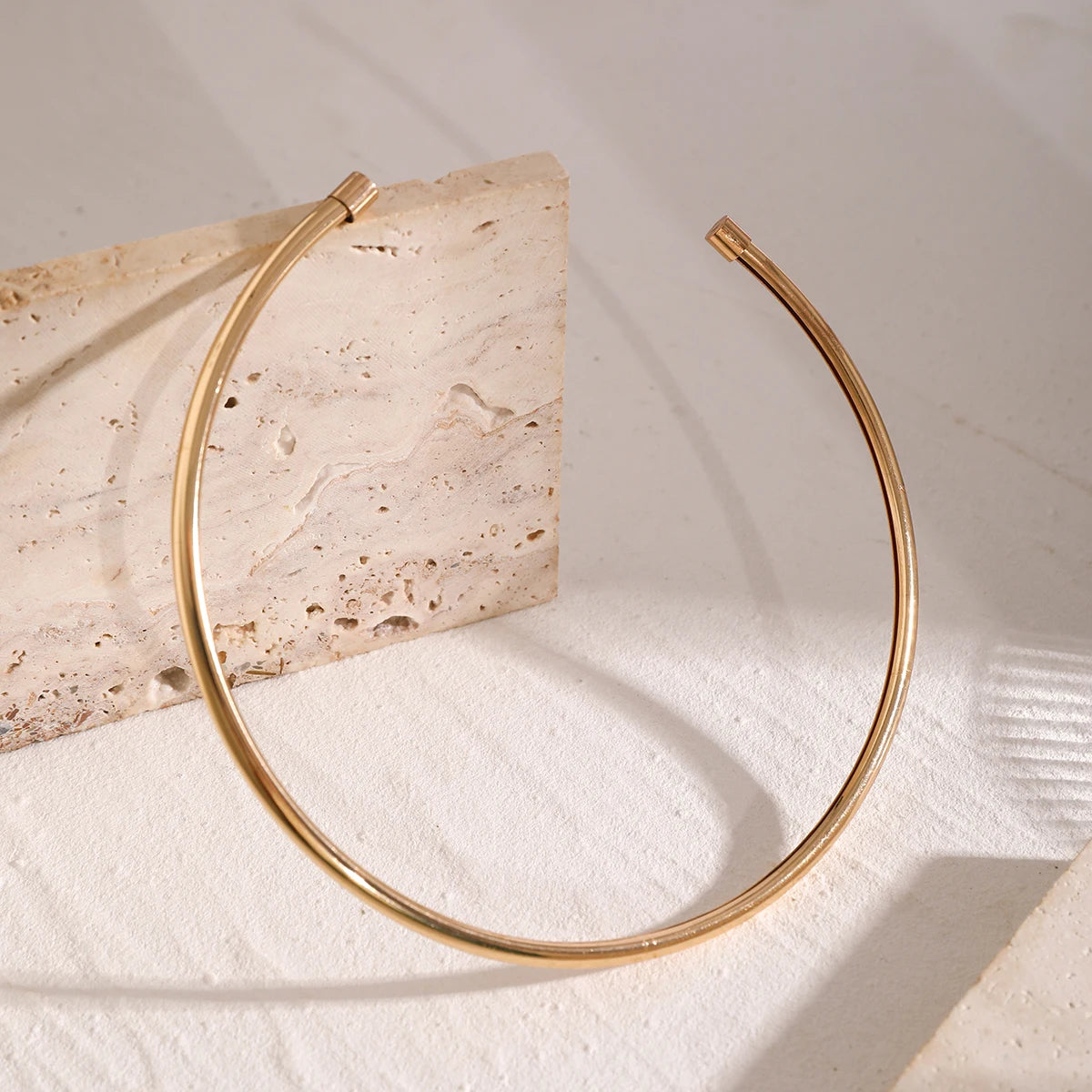 Trendy Simple Open Circle Choker Necklace for Women Fashion Jewelry