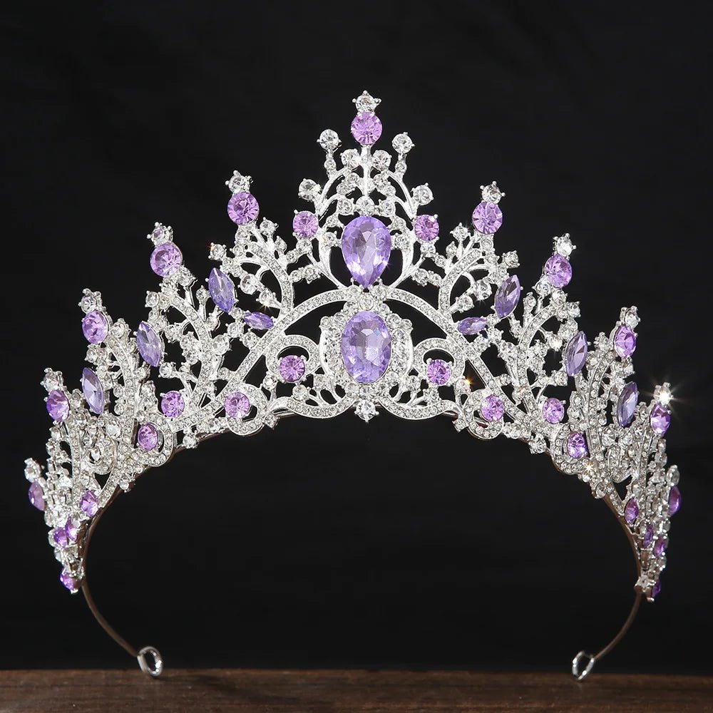 Baroque Crystal Rhinestone Prom Diadem Bridal Tiaras Crowns For Women Headpiece Wedding Hair Accessories Jewelry - Yiwucraftjewel