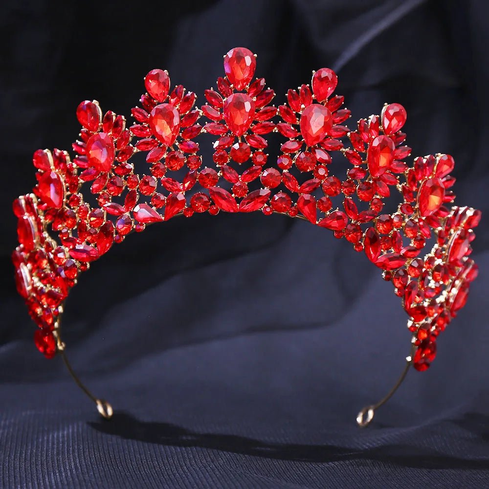 Rhinestone Pageant Diadem Banquet Headpiece Wedding Hair Accessories Baroque Miss Universe Big Crystal Bridal Tiaras Crown - Yiwucraftjewel