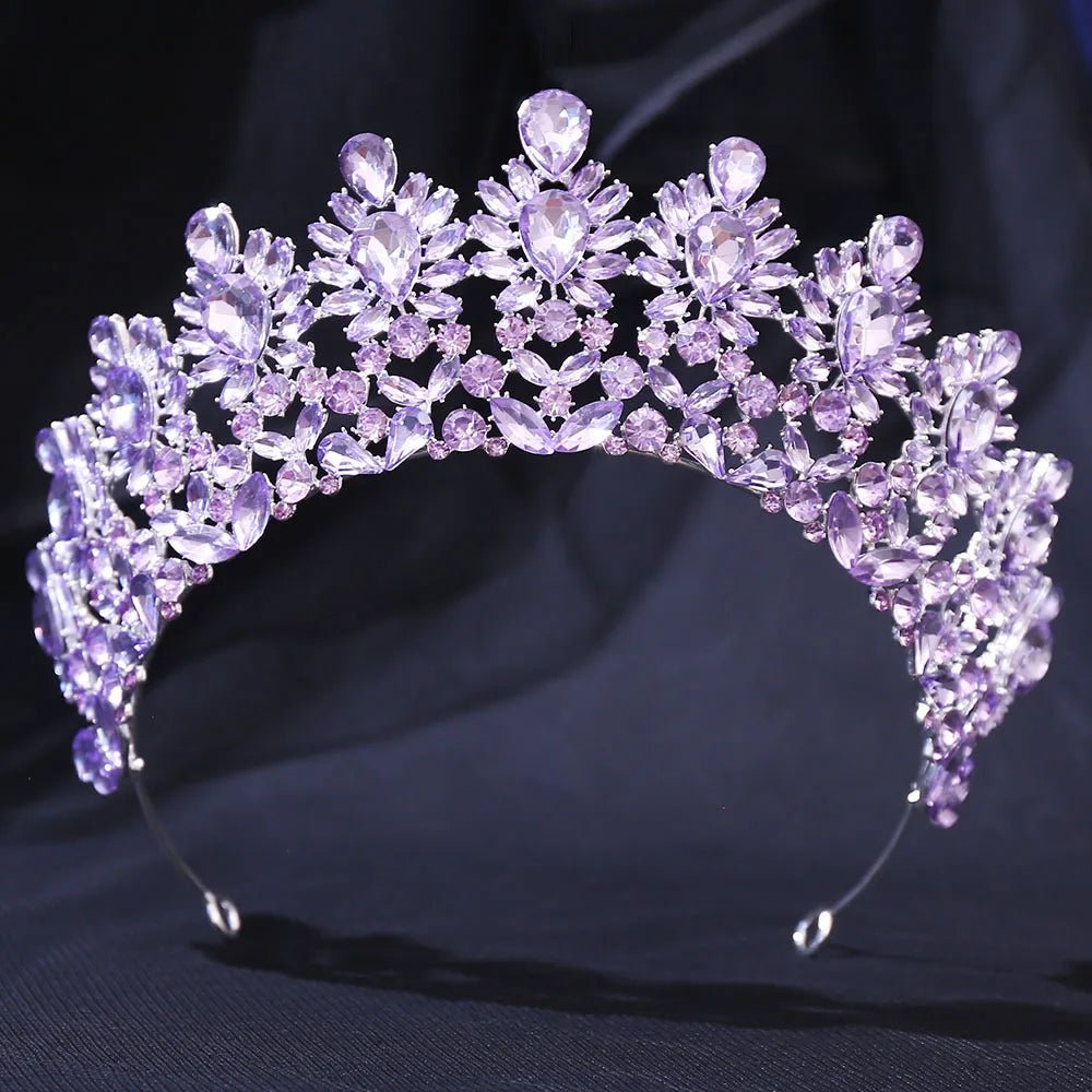 Rhinestone Pageant Diadem Banquet Headpiece Wedding Hair Accessories Baroque Miss Universe Big Crystal Bridal Tiaras Crown - Yiwucraftjewel
