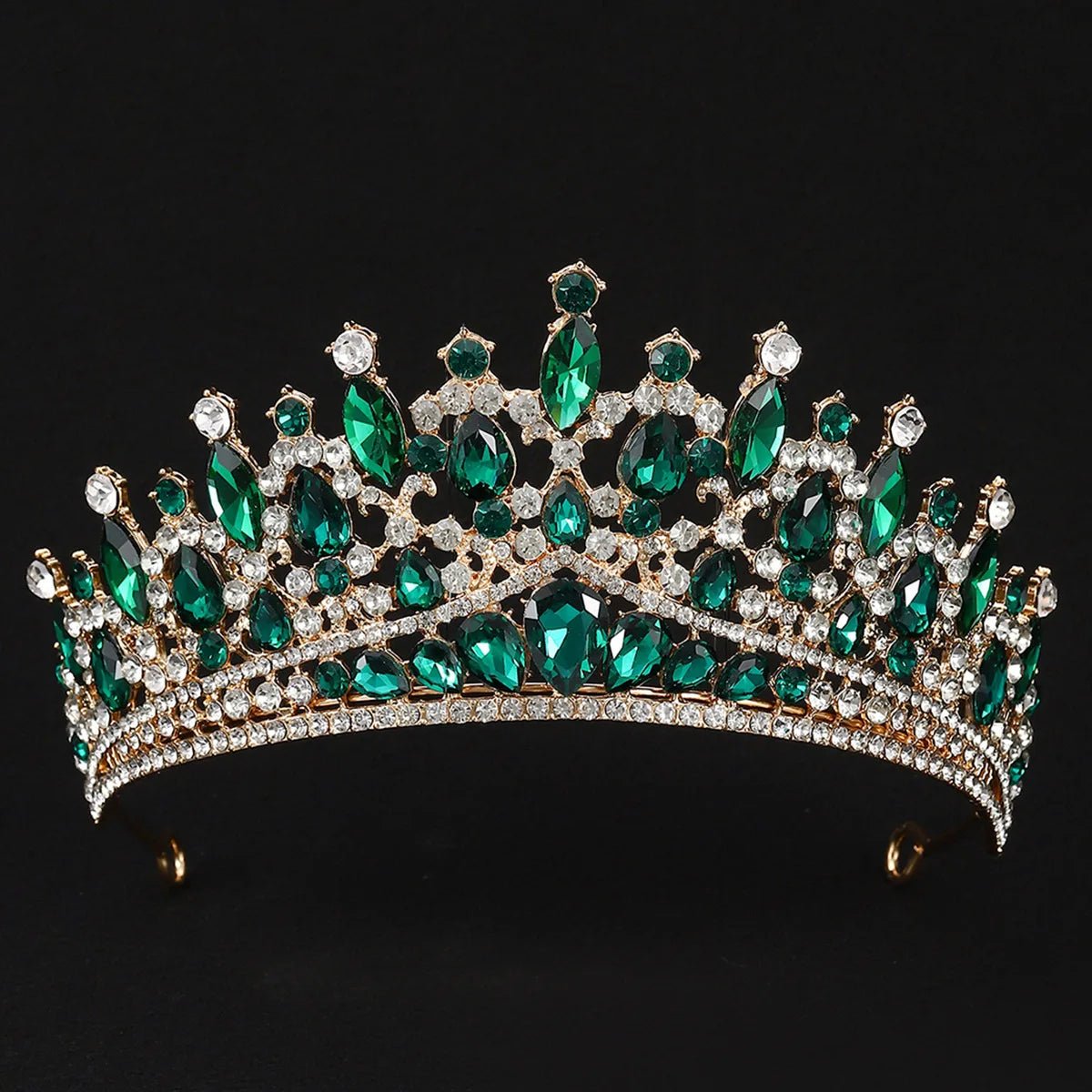 Rhinestone Pageant Diadem Wedding Hair Accessories Jewelry Baroque Crystal Bridal Tiaras Crowns For Women Bride Headpiece - Yiwucraftjewel