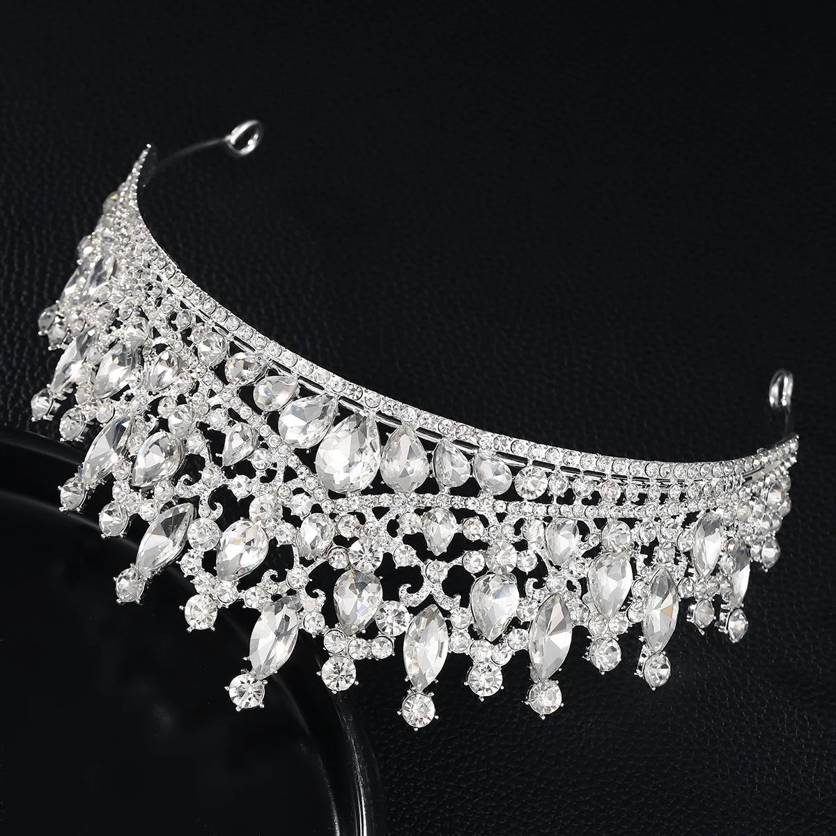 Rhinestone Pageant Diadem Wedding Hair Accessories Jewelry Baroque Crystal Bridal Tiaras Crowns For Women Bride Headpiece - Yiwucraftjewel